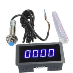 Tacômetro Rpm Digital Lcd Com Sensor Hallmeter 12v