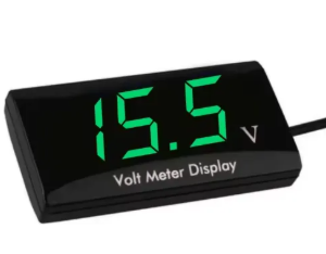 Voltímetro Digital Ipx6 Led Prova D'água 0.56  12v Dc Moto Sobrepor verde