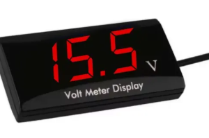 Voltímetro Digital Ipx6 Led Prova D'água 0.56  12v Dc Moto Sobrepor vermelho