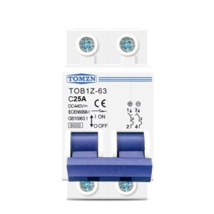 Disjuntor Dc Cc 25a 440v Bipolar Painel Solar Bateria Som