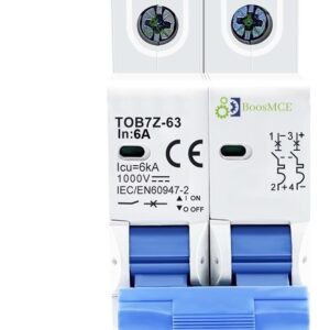 Disjuntor Dc Cc 6a 1000v Bipolar Painel Solar Fotovoltáico