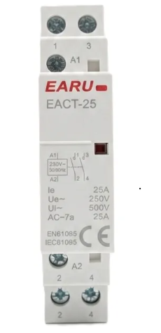 Contator De Potência Rele Auxiliar 220v 2 Polos 25a 2na