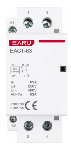 Contator De Potência Rele Auxiliar 110v 63a 2 Polos 2na