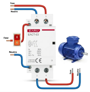 Contator De Potência Rele Auxiliar 110v 63a 2 Polos 2na - Imagem 6