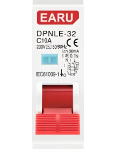 Disjuntor Dr Ddr 18mm Compacto 2 Polos 10a 6ka 30ma
