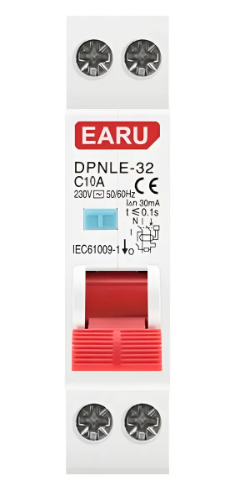 Disjuntor Dr Ddr 18mm Compacto 2 Polos 10a 6ka 30ma