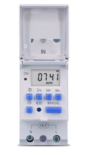 Timer Temporizador Digital Trilho Din 24v Acdc 30a - Imagem 2