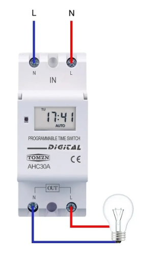 Timer Temporizador Digital Trilho Din 24v Acdc 30a - Imagem 5