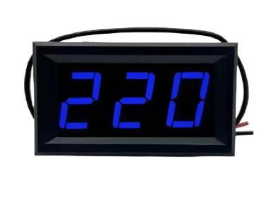 Voltimetro Digital Led Azul Ac Ca 110v 220v 380v