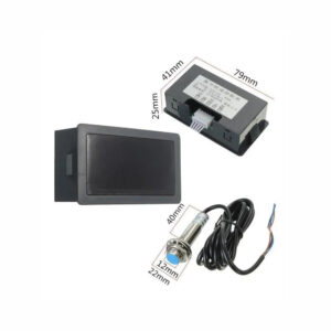 Tacômetro Rpm Digital Lcd Com Sensor Hallmeter 12v Painel