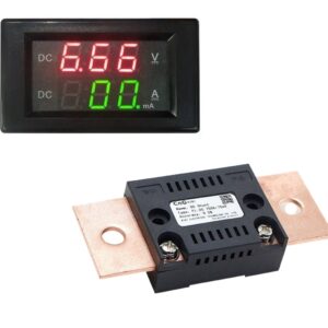 Voltimetro Amperimetro Digital Led Dc Cc 100v 500a C Shunt