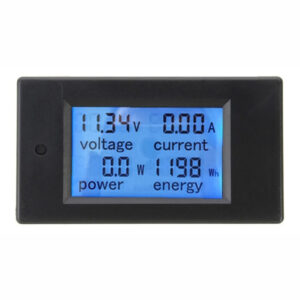 Wattímetro Voltímetro Amperímetro 12v 24 Solar Dc 20a