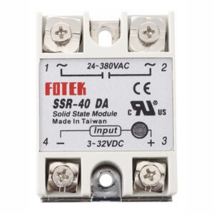 Relê De Estado Sólido Controle Dc 12v Ac 110v 220v 40a