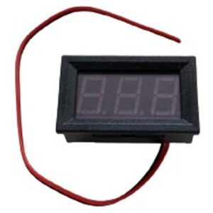 Voltímetro Digital Led Vermelho 12v 24v 2 Fios Automotivo