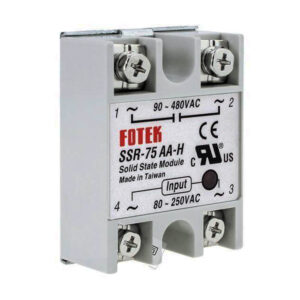 Relê Estado Sólido Contator Ssr Ac 110v 220v 75a