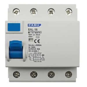Disjuntor Dr Trifásico Boosmce 10a 30ma 3p+n 400v 6000a Eal-18