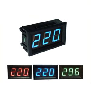 Voltimetro Digital Led Colorido Ac Ca 110v 220v 380v