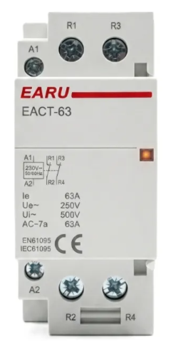 Contator De Potência Rele Auxiliar 220v 63a 2 Polos 2nf