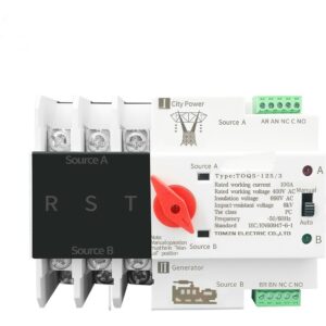 Chave Transferência Automática Trifásica 3 Polos 220v 380v