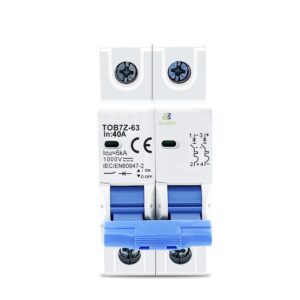 Disjuntor Dc Cc 40a 1000v Bipolar Painel Solar Fotovoltáico