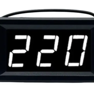 Voltimetro Digital Led Branco Ac Ca 110v 220v 380v