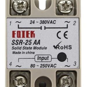 Relê Estado Sólido Contator Ssr Ac 110v 220v 25a