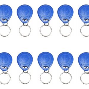 10 Unidades Tag Chaveiro Com Código Rfid 125khz Azul