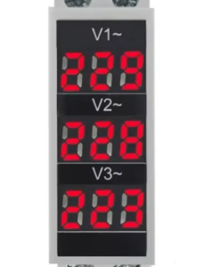 Voltímetro Trifásico Digital Medidor Tensão Ac 110 220v 380v