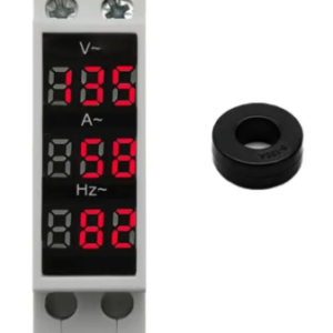 Voltímetro Amperímetro Frequencímetro Painel Trilho Din 18mm