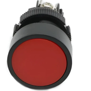 Botão de pressão de auto-repouso momentâneo vermelho NO + NC