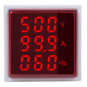Voltímetro Amperímetro Frequencímetro Painel Embutir 22mm